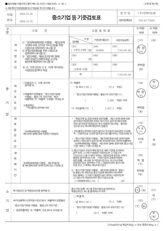 이미지: 중소기업기준검토표1