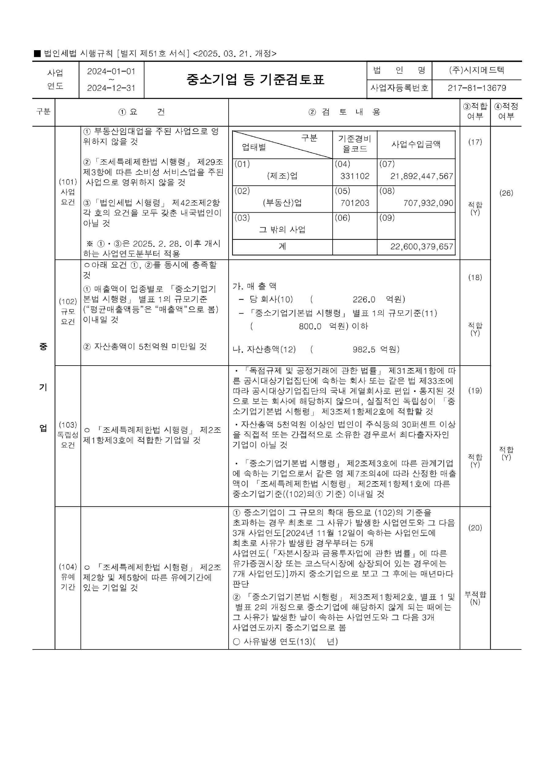 이미지: 중소기업 기준검토표-이미지-0