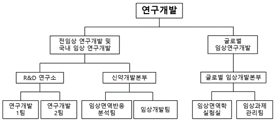 이미지: 연구개발 조직도