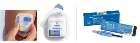 이미지: [Amgen사 Pegfilgrastim Onpro(On body injector) & 주사 제품]