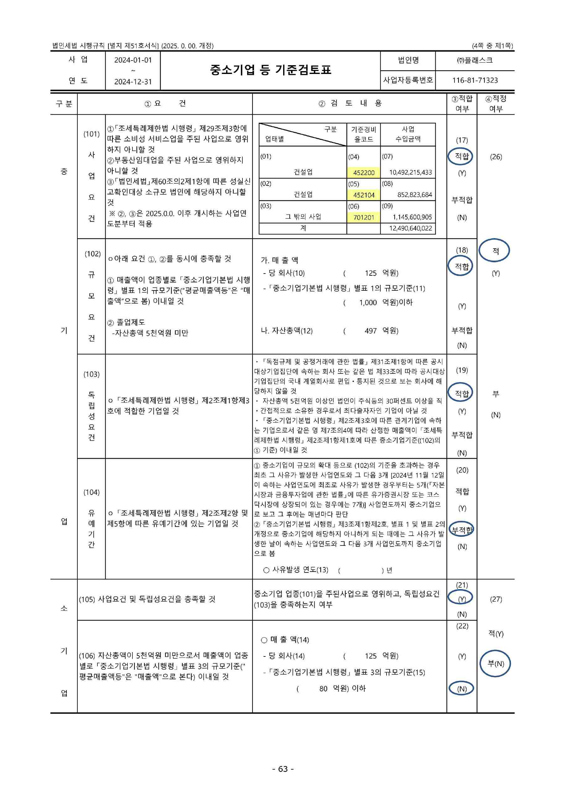 이미지: 2024 중소기업기준검토표_1