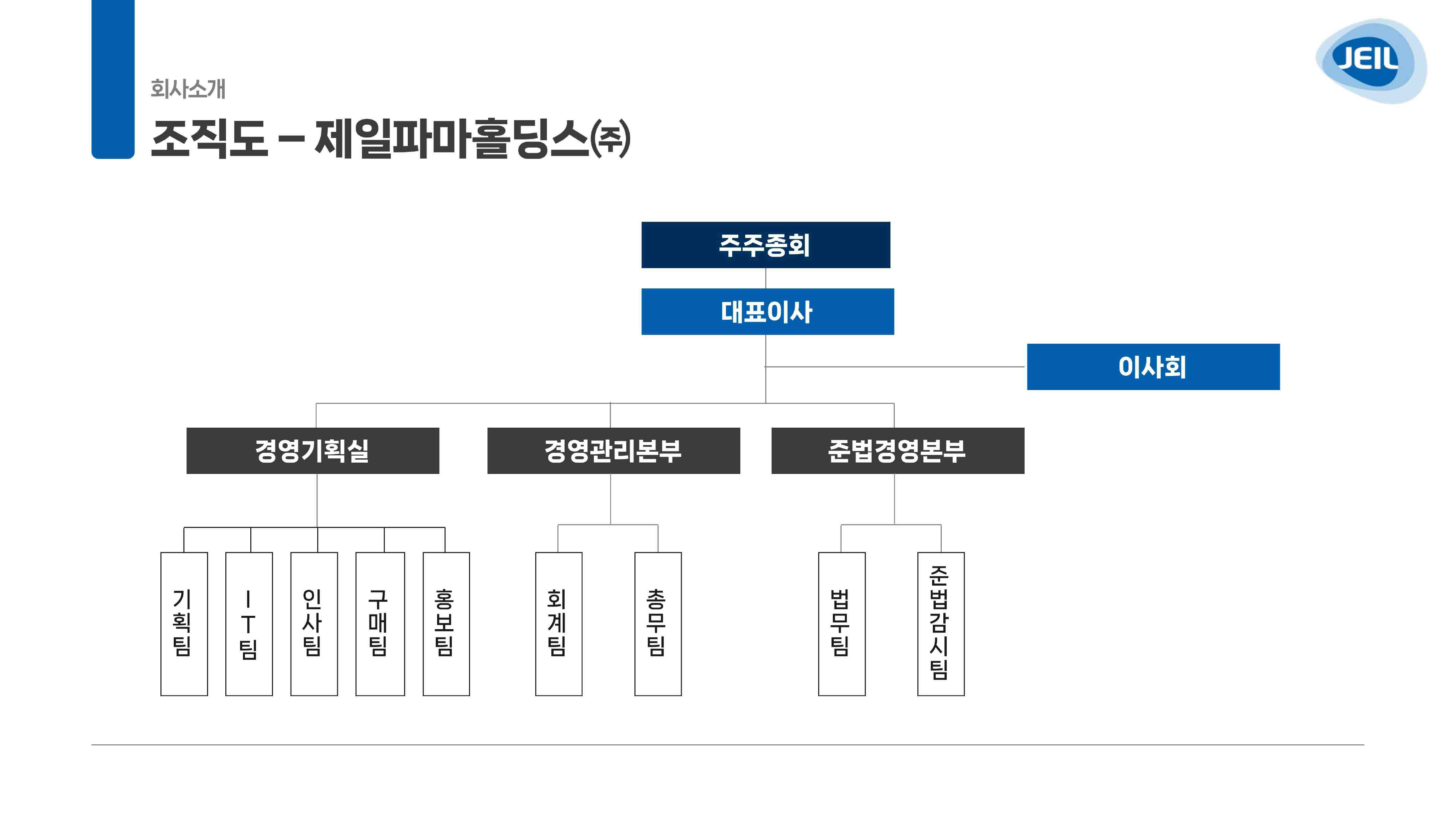 이미지: 2025.03.31 제일파마홀딩스 조직도