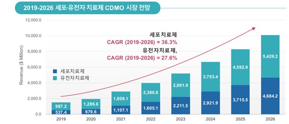 이미지: 세포유전자치료제 CDMO 시장 전망