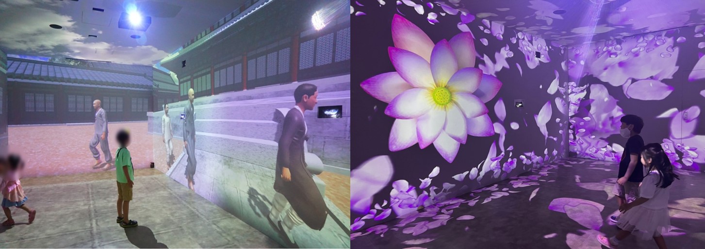 이미지: [양주시립 회암사지박물관 인터랙티브 다면형 실감영상 콘텐츠]