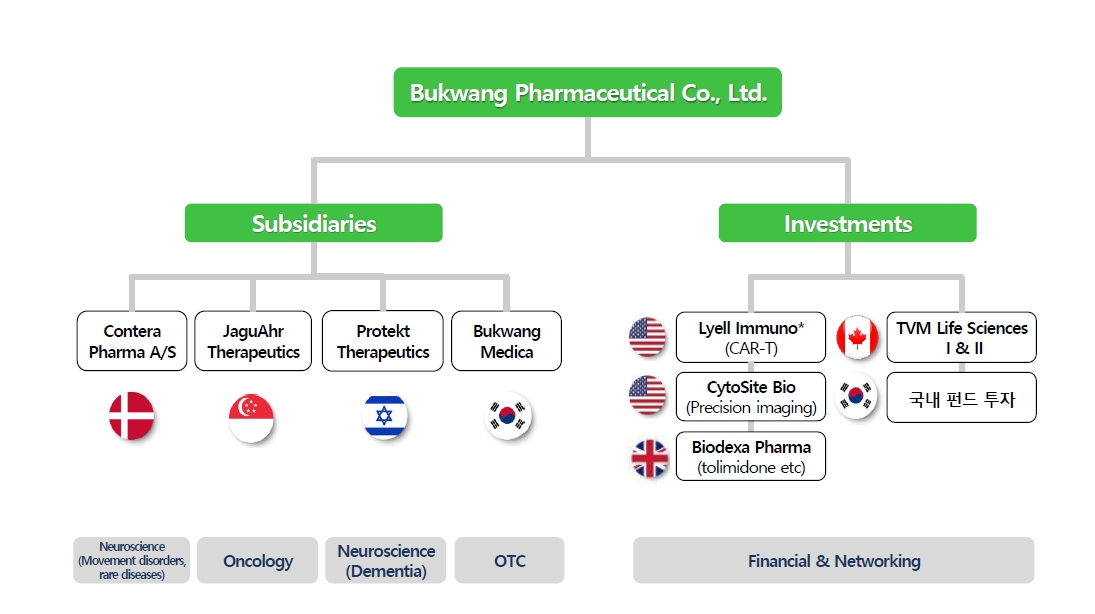 이미지: 글로벌 이노베이션 전략에 따른 지분도