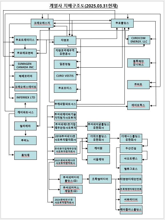 이미지: 계열회사 지배구조도_20250331
