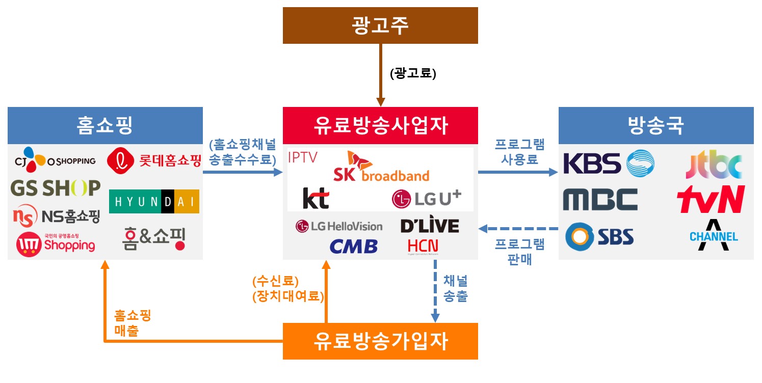 이미지: 유료방송시장 사업구조