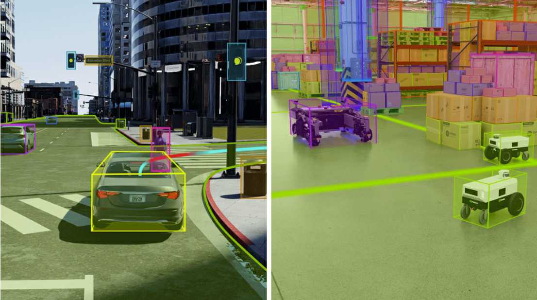 이미지: NVIDIA Omniverse를 활용한 시뮬레이션(출처:엔비디아)