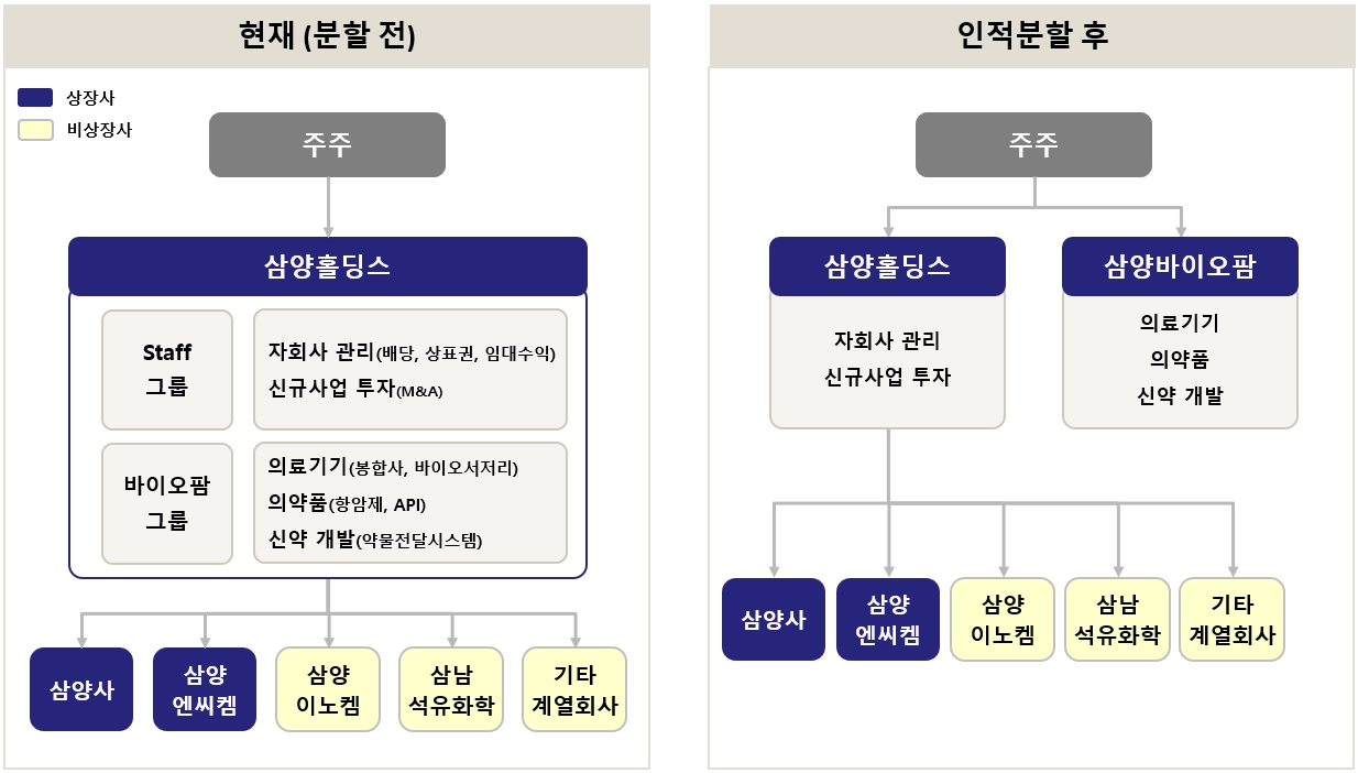 삼양홀딩스] [정정]증권신고서(분할)