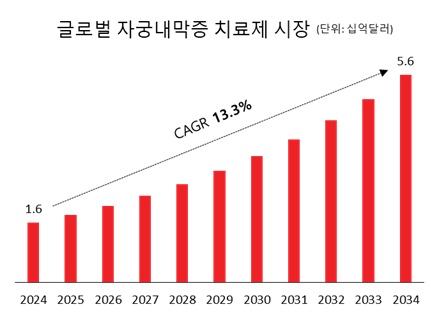 이미지: 글로벌 자궁내막증 시장