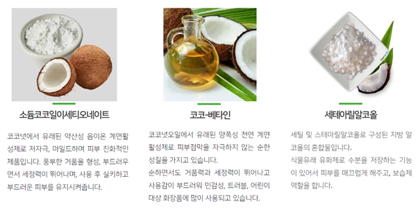 이미지: 약산성 비누 주요성분 및 원료적 효능_1