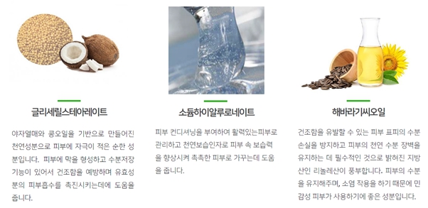 이미지: 약산성 비누 주요성분 및 원료적 효능_2