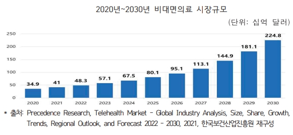 이미지: 비대면의료 시장규모1
