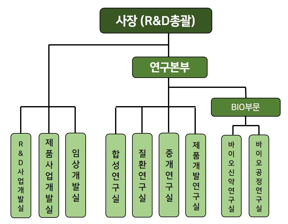 이미지: 연구개발조직도