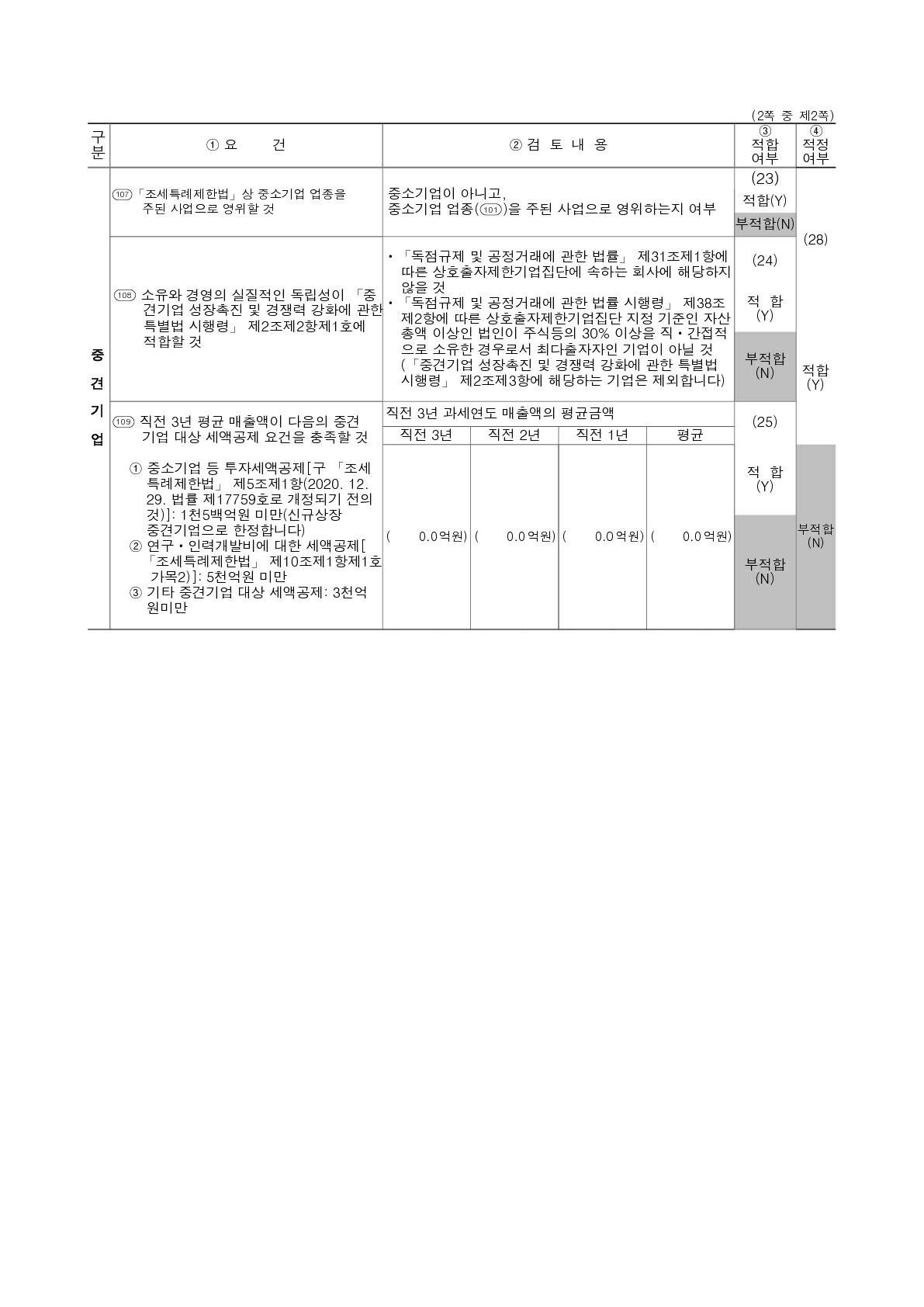 이미지: 2024년도 중소기업 등 기준검토표_2