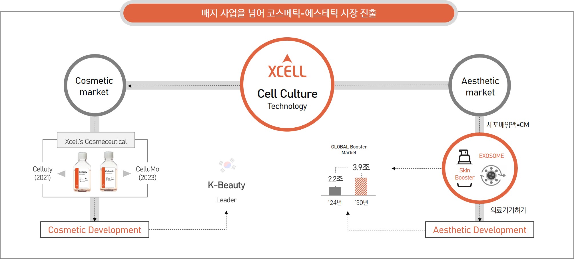 이미지: 코스메틱-에스테틱 시장 진출