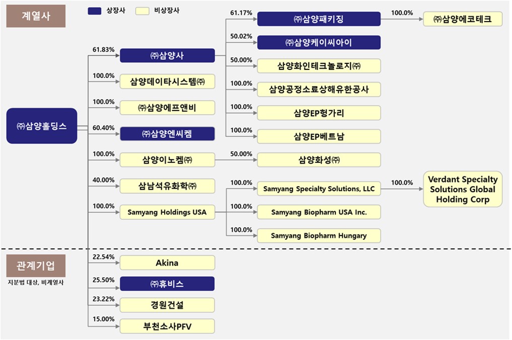 이미지: 분할회사 지분도