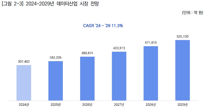 이미지: 2024~2029 데이터산업 시장 전망