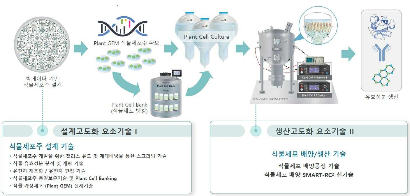 이미지: 식물세포플랫폼기술모식도