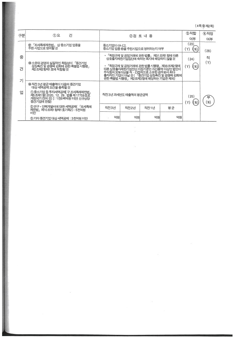 이미지: 중소기업 등 기준검토표_2
