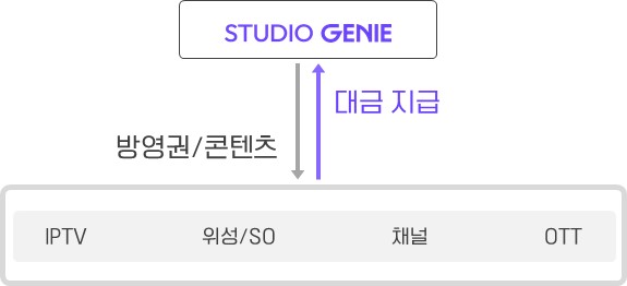 이미지: ㈜케이티스튜디오지니 판매경로