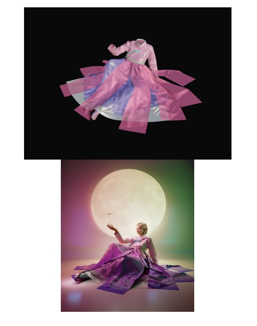 이미지: [디지털 휴먼 주아. 3d 패션 소재]