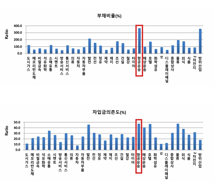 이미지: nice 부채비율 및 차입금의존도