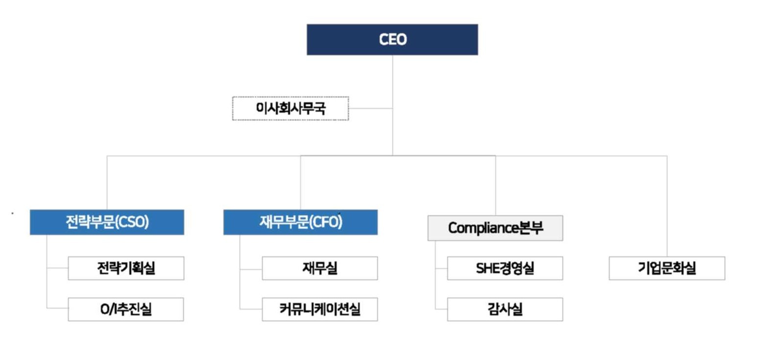 이미지: SKC 조직도