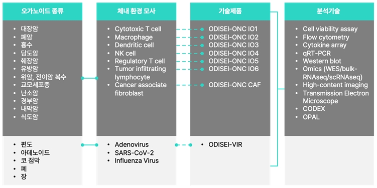 이미지: 오가노이드 신소재 평가 솔루션의 제품 포트폴리오