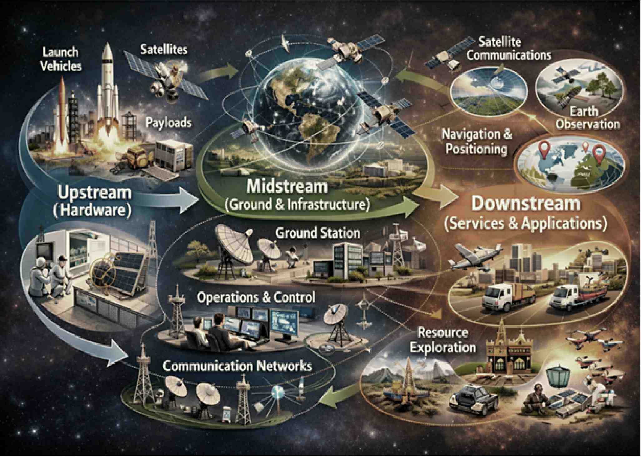 이미지: 우주산업구조