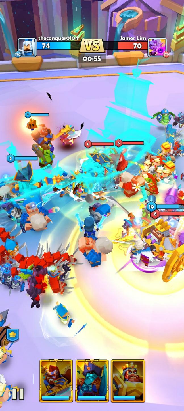 이미지: 포켓 배틀스 NFT 워 챔피언쉽 화면