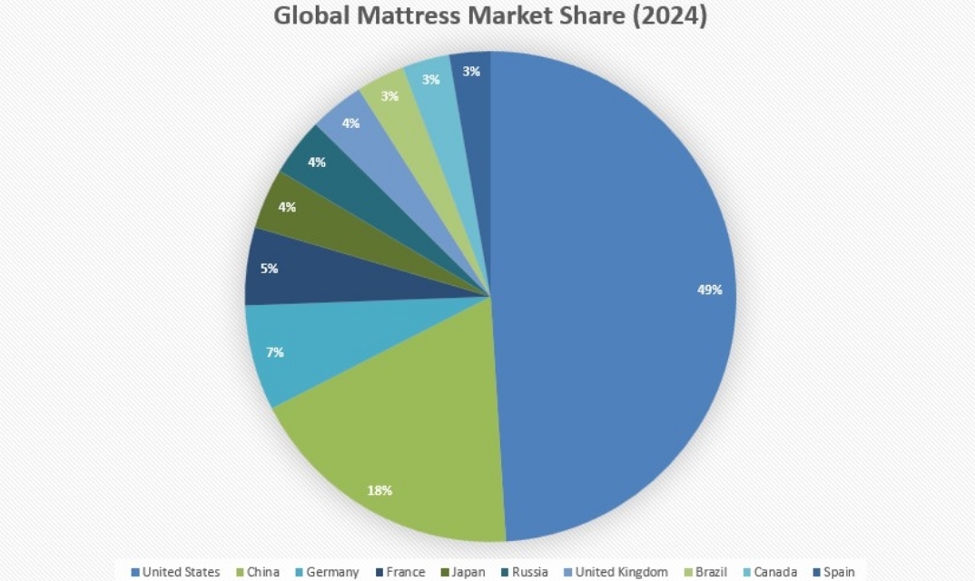 이미지: Global Mattress Market Share