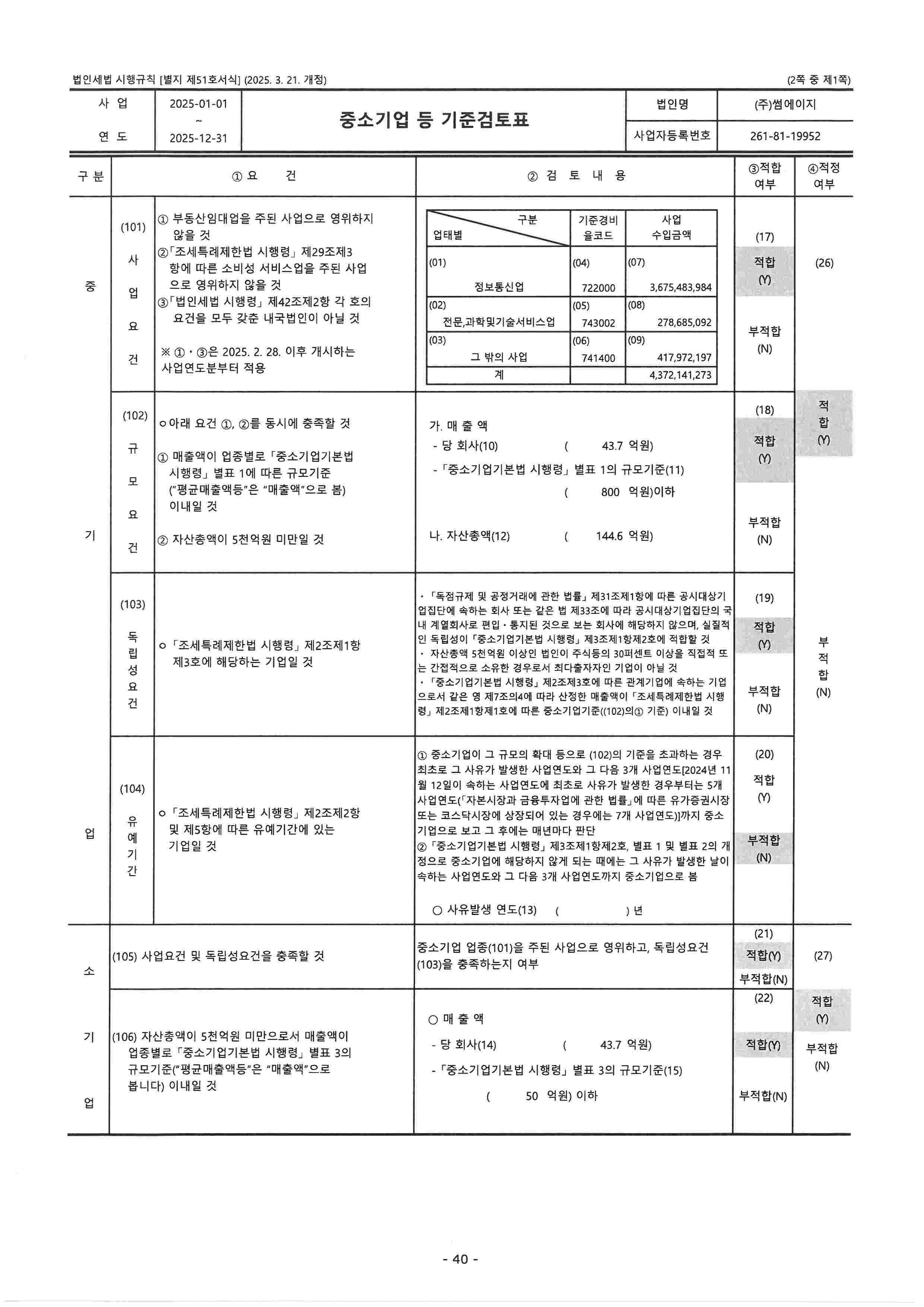 이미지: 중소기업등 기준검토표1