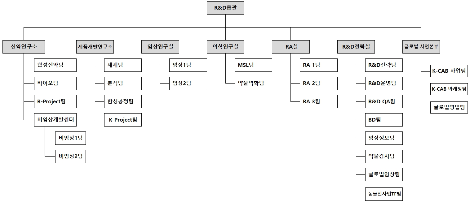 이미지: R&D조직도