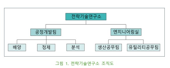 이미지: 전략기술연구소 조직도